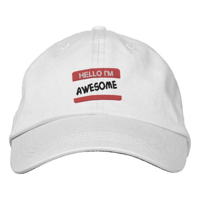 Säg till alla att du är Fantastisk Broderad Keps (Framsida)