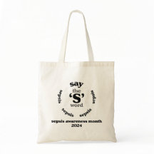 Säg till S Ord - Sepsis Awareness Tote - Black