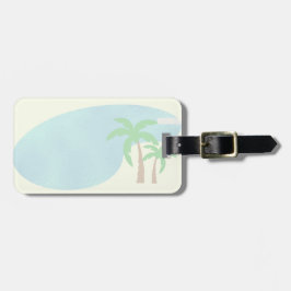 Säg "Vacation Retro Art Roligt Nostalgia Bagagebricka