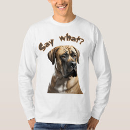 "Säg vad?" Boerboel Porträtt T-shirt