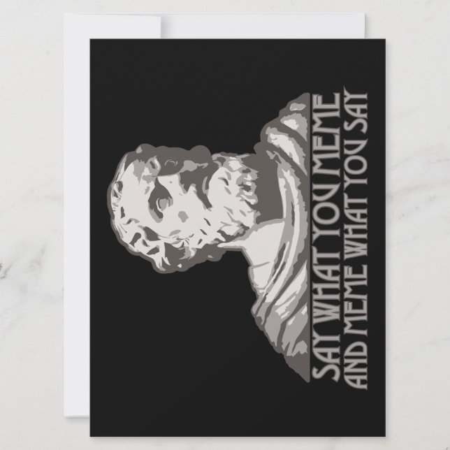 Säg vad du säger och kom ihåg vad du säger kort (Framsida)