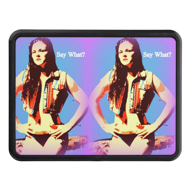 Säg vilket bikini-husvagn som slår till. skydd för dragkrok (Framsidan)