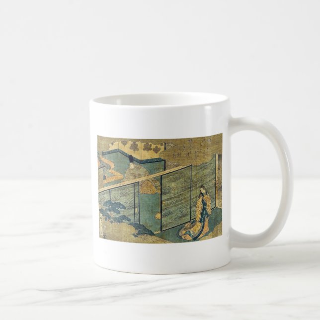Saga av Genji vid Ando, Hiroshige Kaffemugg (Höger)