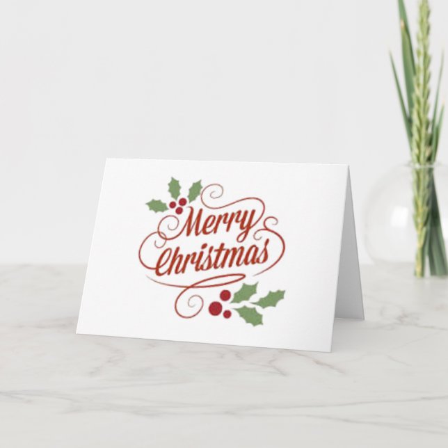 SÄGA DET TILL ALLA "GOD JUL" HELGKORT (Framsida)