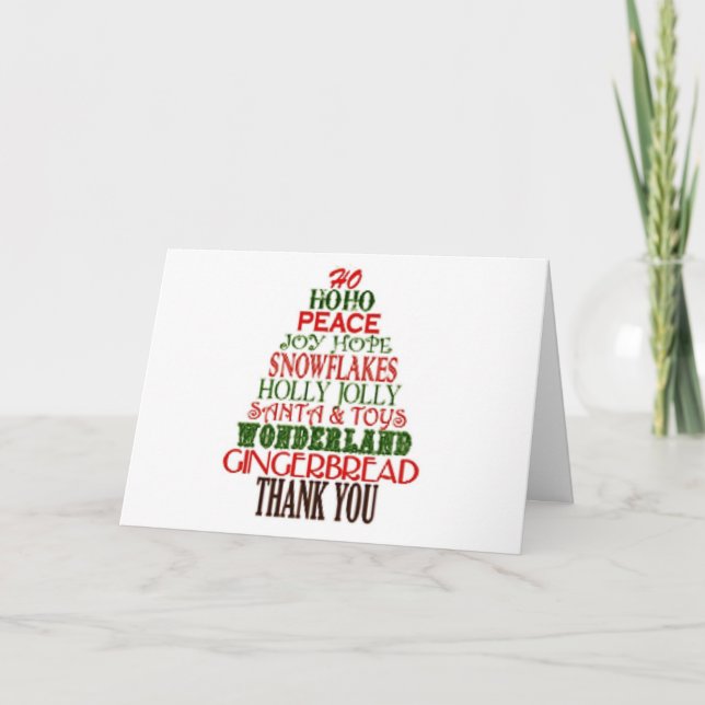 SÄGA GOD JUL TEACHER OCH TACK DU KORT (Framsida)