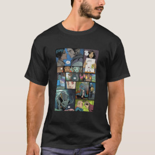 Saga Image Tecknads Panel Design Classic T Shirt