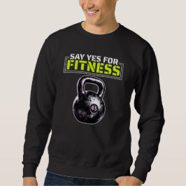 säga ja till fitness lång ärmad tröja