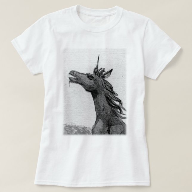 Säga nej till - BW profilerar T-tröja T Shirt (Design framsida)