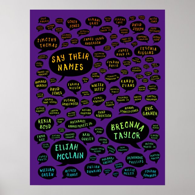 säga sin namn-regnbåge poster (Framsidan)