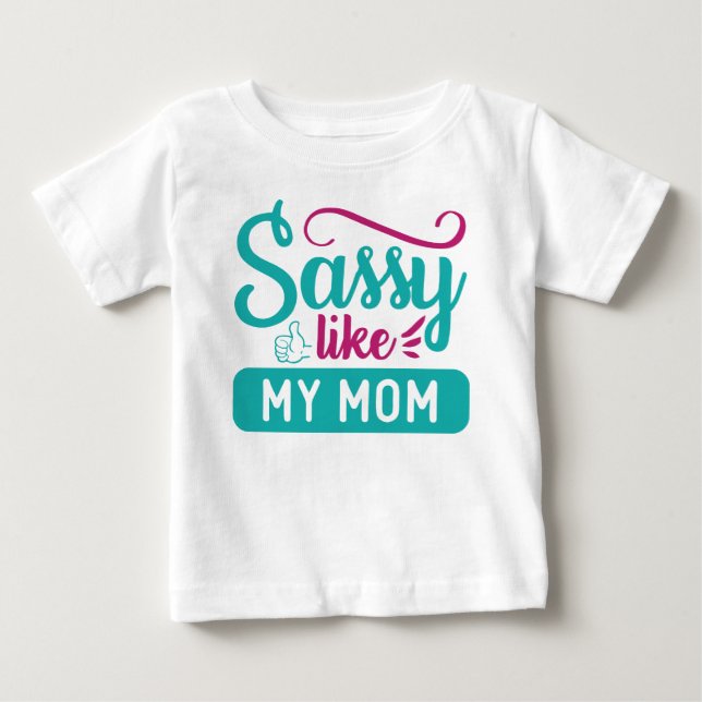 SÄGA SOM MIN MAMMA SAYING T SHIRT (Framsida)