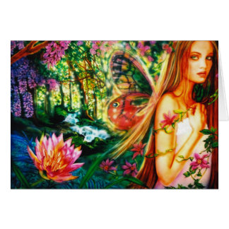 Saga vid den Lisa irisen Hälsningskort