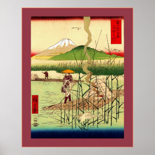Sagami River ~ Vintage Japanska Poster