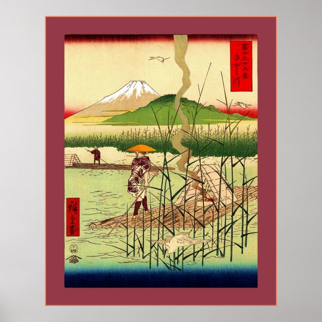 Sagami River ~ Vintage Japanska Poster (Framsidan)
