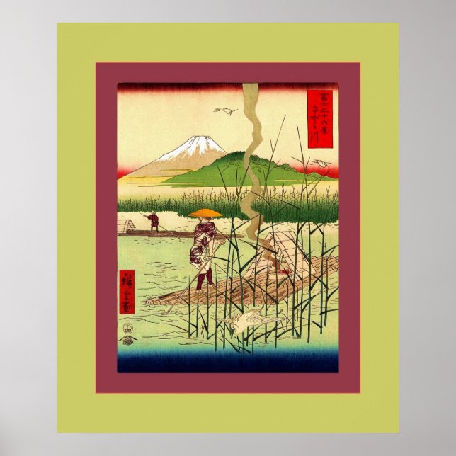 Sagami River ~ Vintage Japanska Poster (Framsidan)