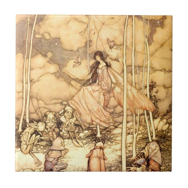 Sagan Arthur Rackham Kakelplatta (Framsidan)