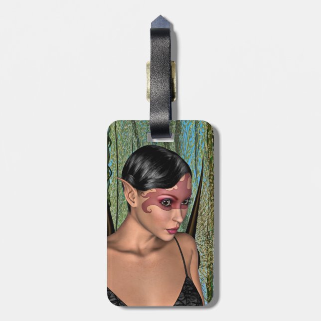 Sagan fjäril bagagebricka (Baksidan Lodrät)
