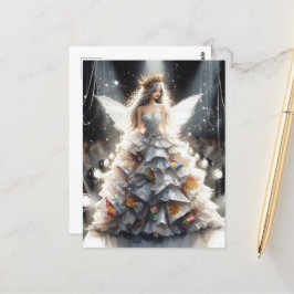 Sagan om en modevisning Klänning gjord av chipspås Vykort