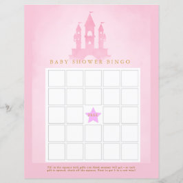 Sagan om en slott Baby Shower Bingo
