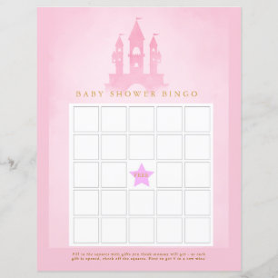 Sagan om en slott Baby Shower Bingo