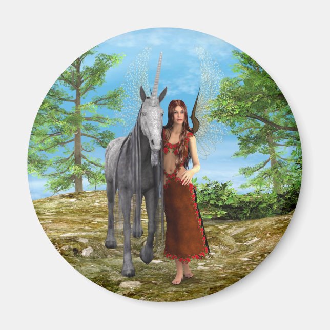 Sagan om enhörning och fe magnet (Framsidan)