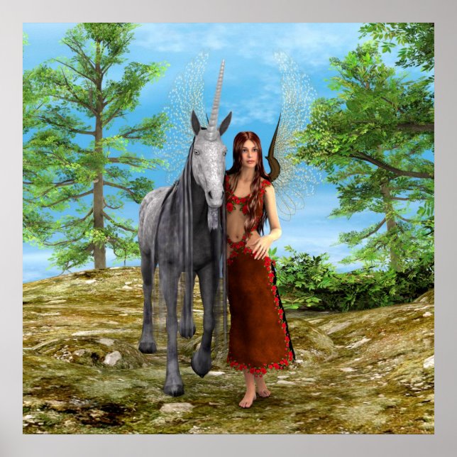 Sagan om enhörning och fe poster (Framsidan)