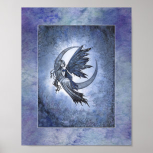 Sagan om halvmåne fantasykonst av Molly H Poster