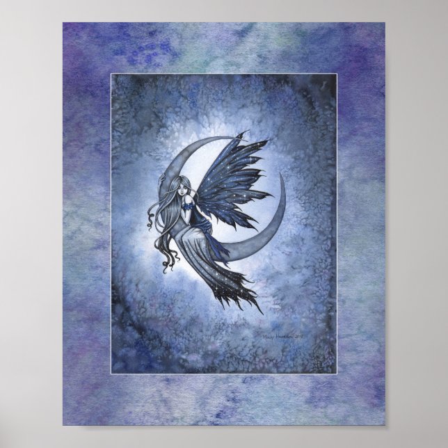 Sagan om halvmåne fantasykonst av Molly H Poster (Framsidan)