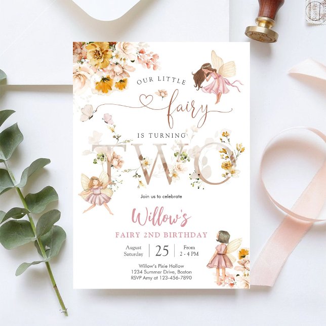 Saganom 2-års födelsedagsinbjudan inbjudningar (Skapare uppladdad)