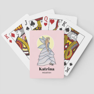 Saganprinsessa Petal Dräkt Mode Illustration Casinokort