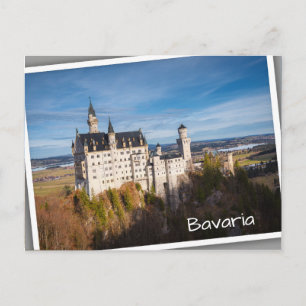Sagans slott Neuschwanstein i Tyskland Vykort