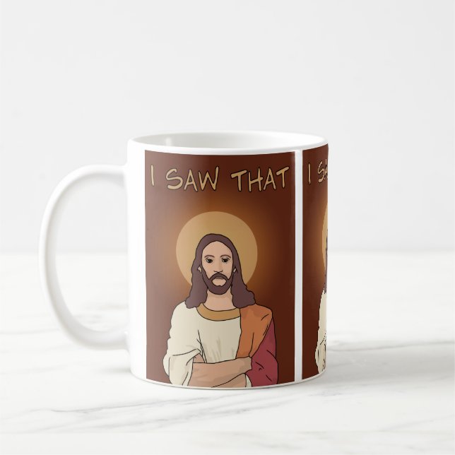 "Sågar jag att" den Jesus muggen Kaffemugg (Vänster)