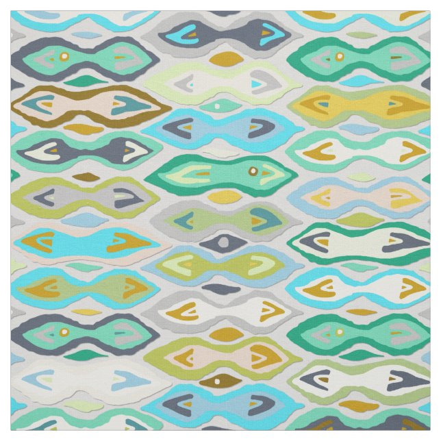 Sagar silver ikat tyg (Provkarta)