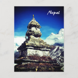 Sagarmatha, Ama Dablam Stupa, Everest trek / Nepal Vykort