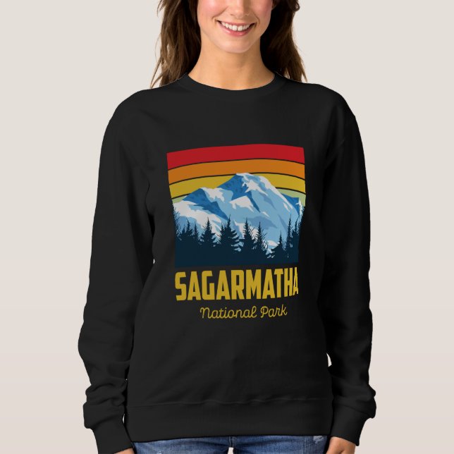 Sagarmatha National Park Souvenir Everest Tibet Ne T Shirt (Framsida)