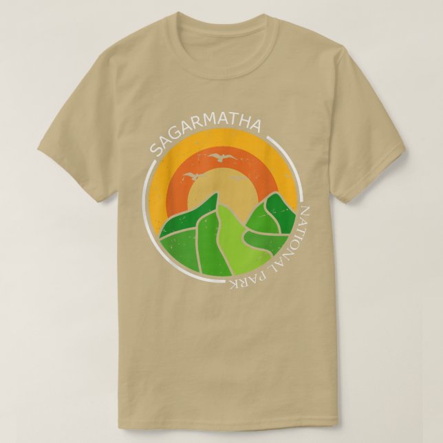 Sagarmatha nationalpark Tibet Everest Snö Nepal T Shirt (Design framsida)