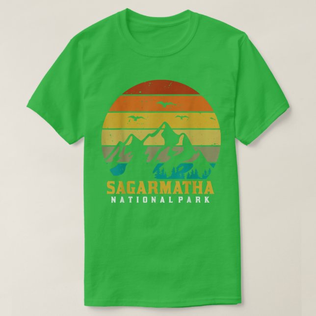 Sagarmatha Tibets nationalpark Everest Snö Nepal T Shirt (Design framsida)