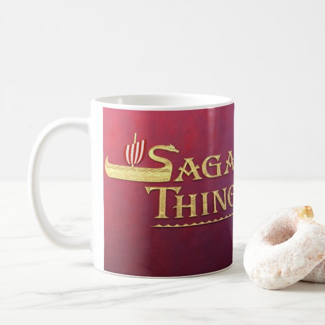 Sagasaklogotyp Kaffemugg (Med munk)
