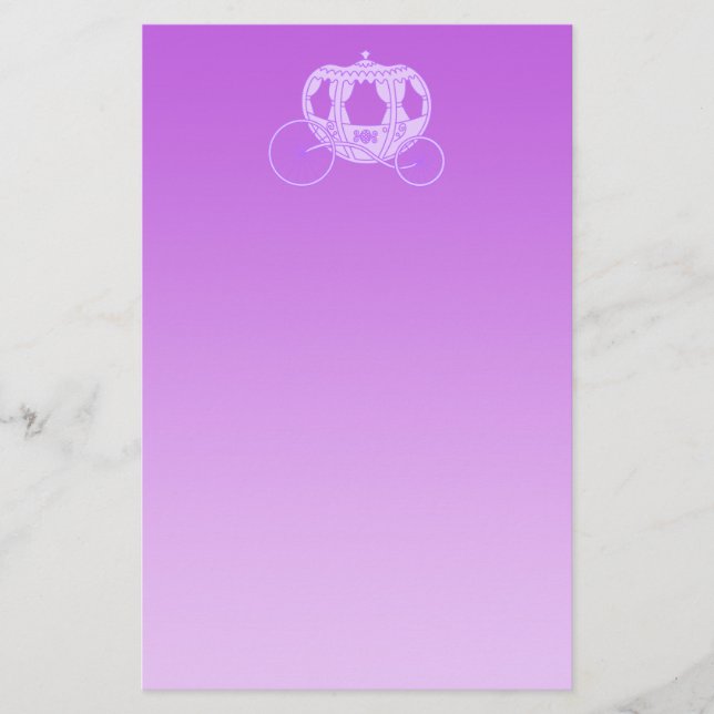 Sagavagn i Purple. Brevpapper (Framsida)