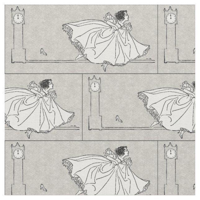 SagavintageCinderella tyg (Närbild)