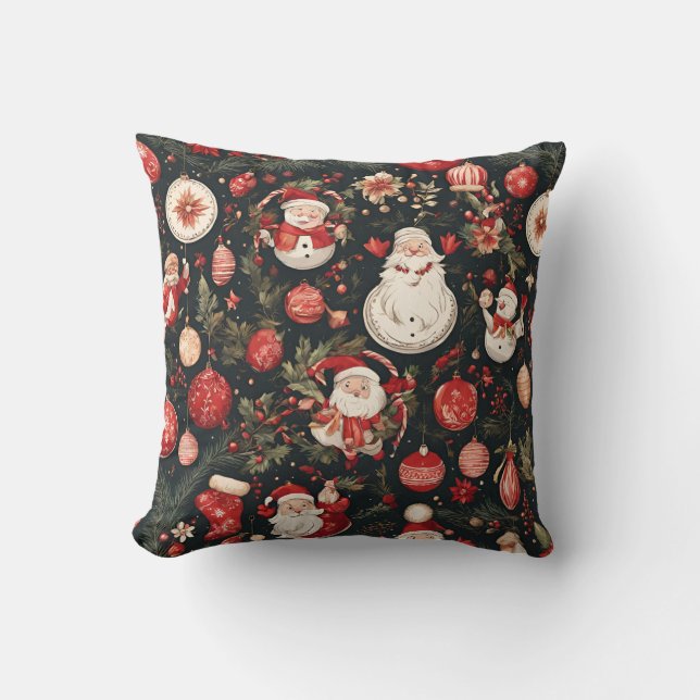 sagda Juldekorationer, löv, blommor Kudde (Framsida)