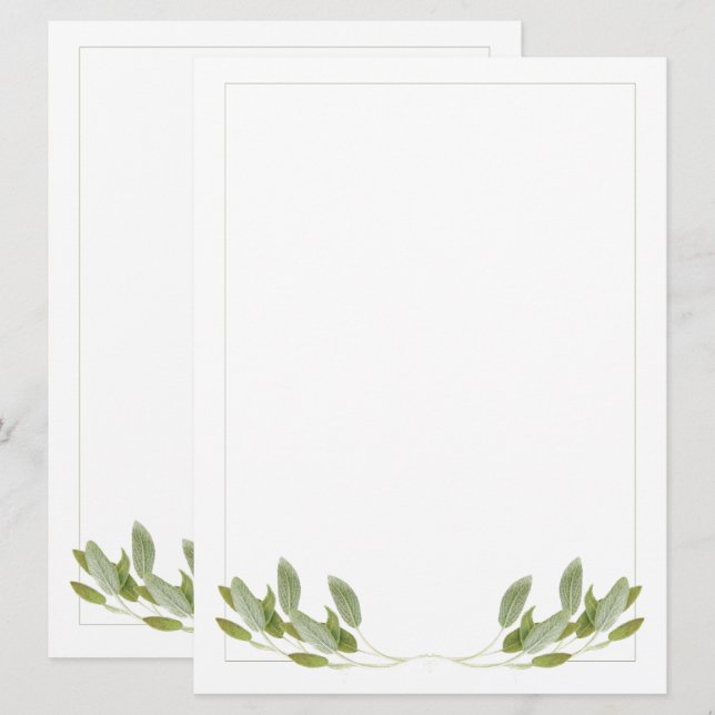 SAGE 6,5x8,75-platta kort/Lodrät Kort (Fram/baksida)