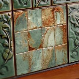 Sage Abstrakt Square Collection EMMA Faux Relief Kakelplatta