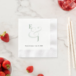 Sage Ampersand | Anpassad Cocktailservett Pappersservett