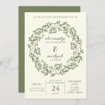 Sage and Ivory Rustic Botanical Wandec Bröllop