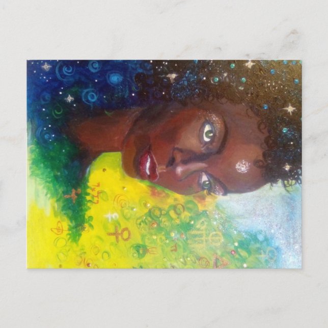 Sage av Stars-Saraswati-vykort Vykort (Framsida)