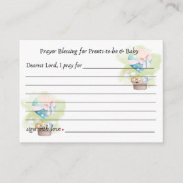 Sage Baby djur Safari in a Luftballong Pray Tilläggskort