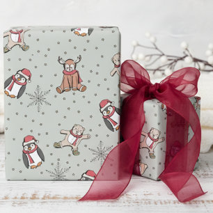 Sage Babys First jul Winter Animals Presentpapper