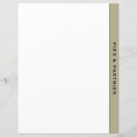 Sage Black & White Recipe Divider | Paj och bakver