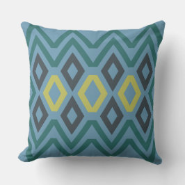 Sage Blue Geometric Dekorativ kudde