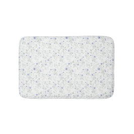 Sage Blue Watercolor Wildflower Badrumsmatta